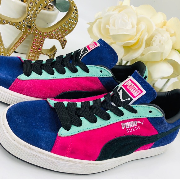 Bright Color Block Puma Sneaker - Picture 6 of 8